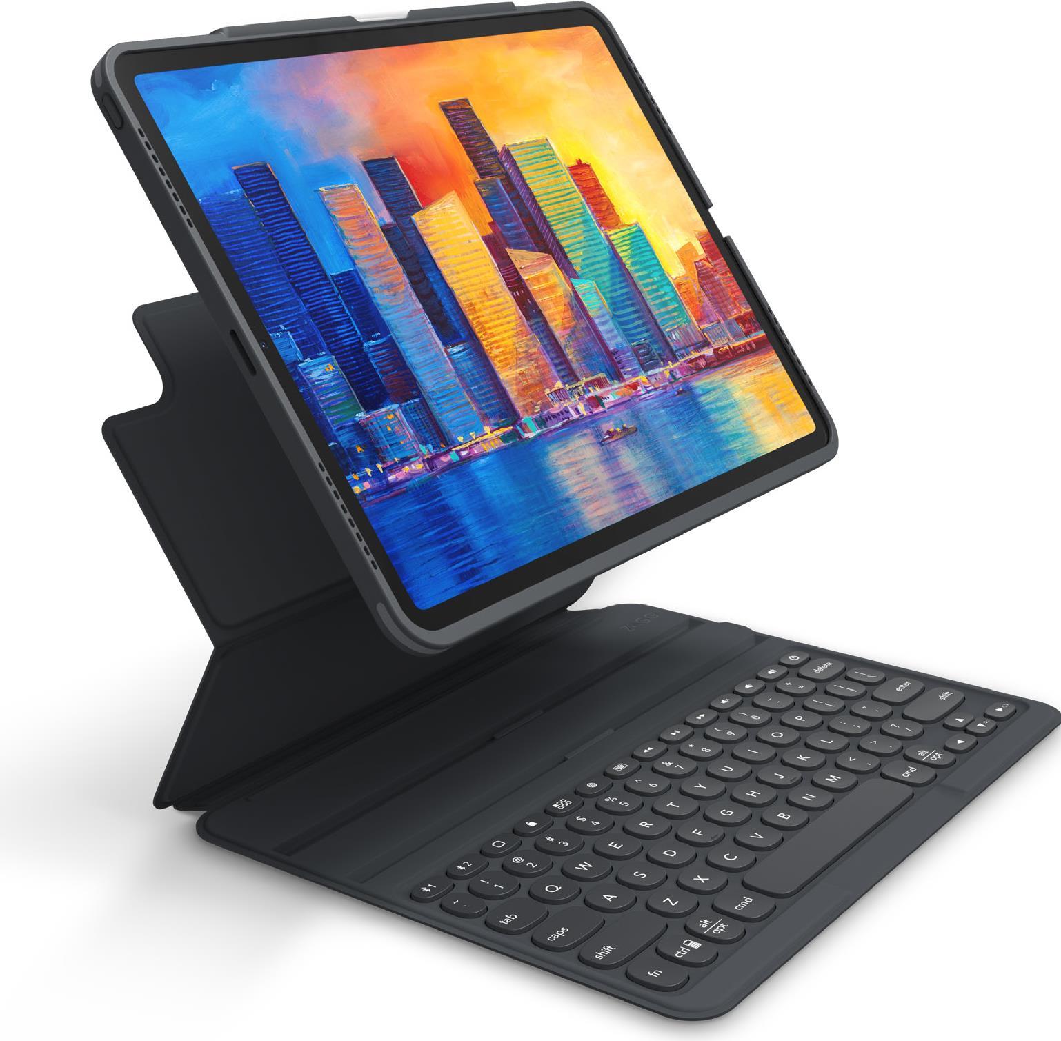 Купить ZAGG Pro Keys - Tastatur und Foliohülle - hintergrundbeleuchtet - Bluetooth - Schweiz - holzkohlefarben  Tastatur, holzkohlefarben  Gehäuse - für Apple 12.9"  iPad Pro (3. Generation, 4. Generation, 5. Generation) (103407968) в магазине wardena.ru