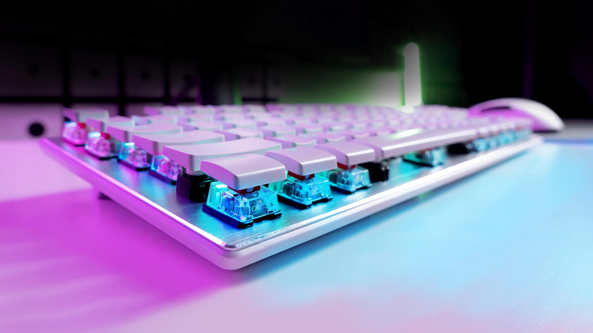 Купить ROCCAT Vulcan TKL Pro - Tenkeyless (80 - 87 %) - USB - Optomechanischer Schlüsselschalter - QWERTY - RGB-LED - Weiß (ROC-12-645) в магазине wardena.ru