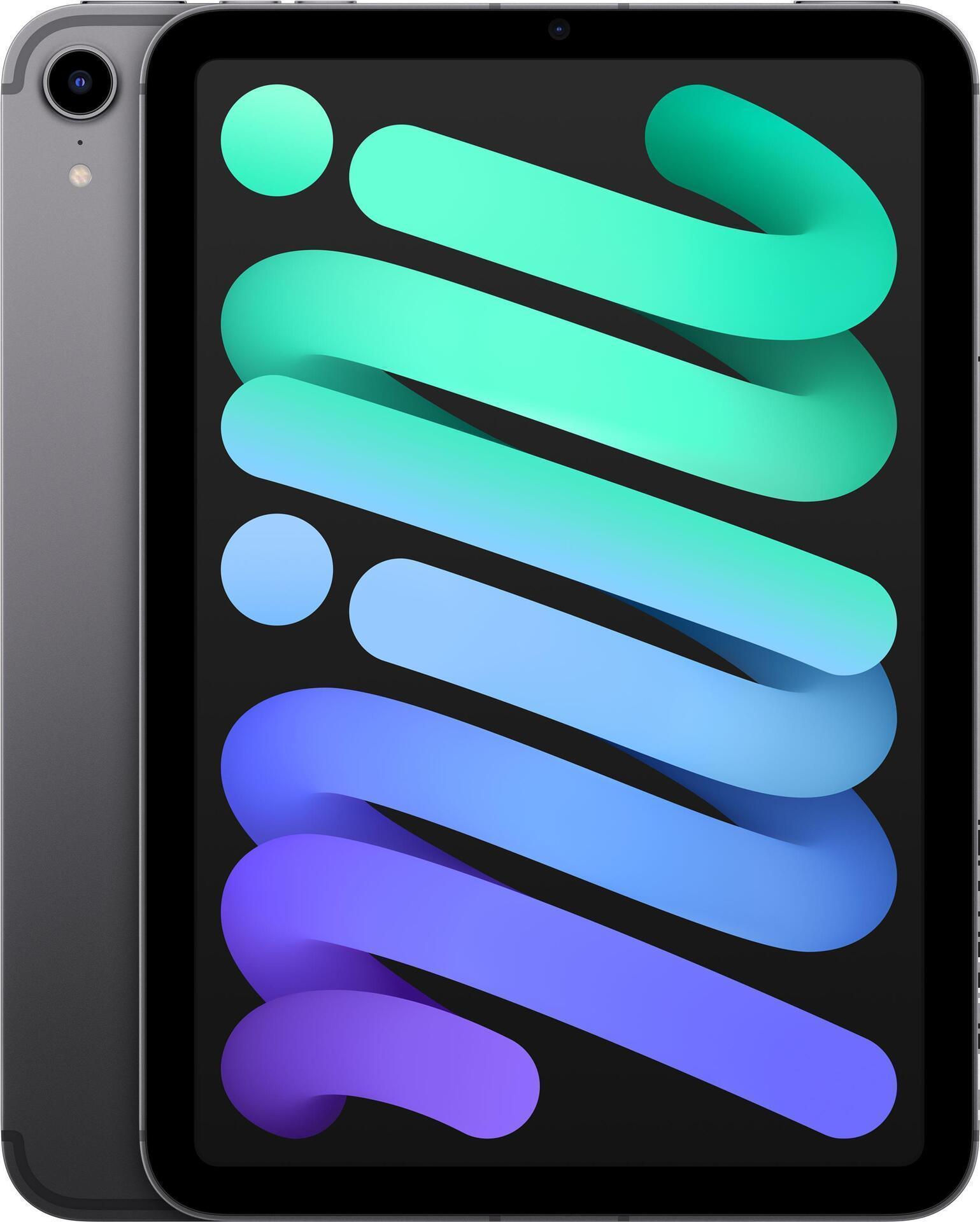 Купить Apple iPad mini Wi-Fi + Cellular - 6. Generation - Tablet - 64GB - 21,1 cm (8.3") IPS (2266 x 1488) - 3G, 4G, 5G - Space-grau (MK893FD/A) в магазине wardena.ru