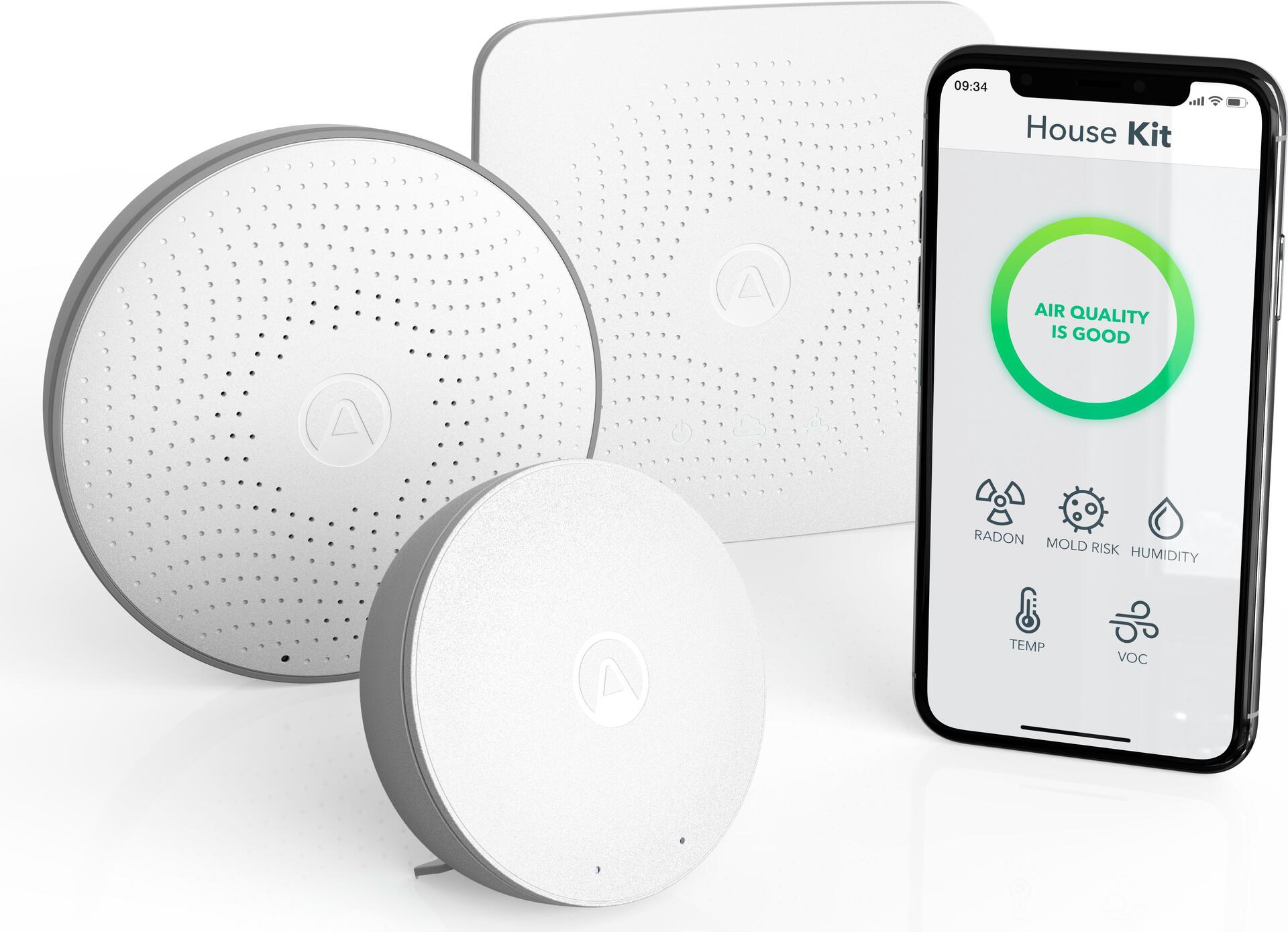 Купить Airthings House Kit Smart-Home-Multisensor Kabellos Bluetooth (420) в магазине wardena.ru