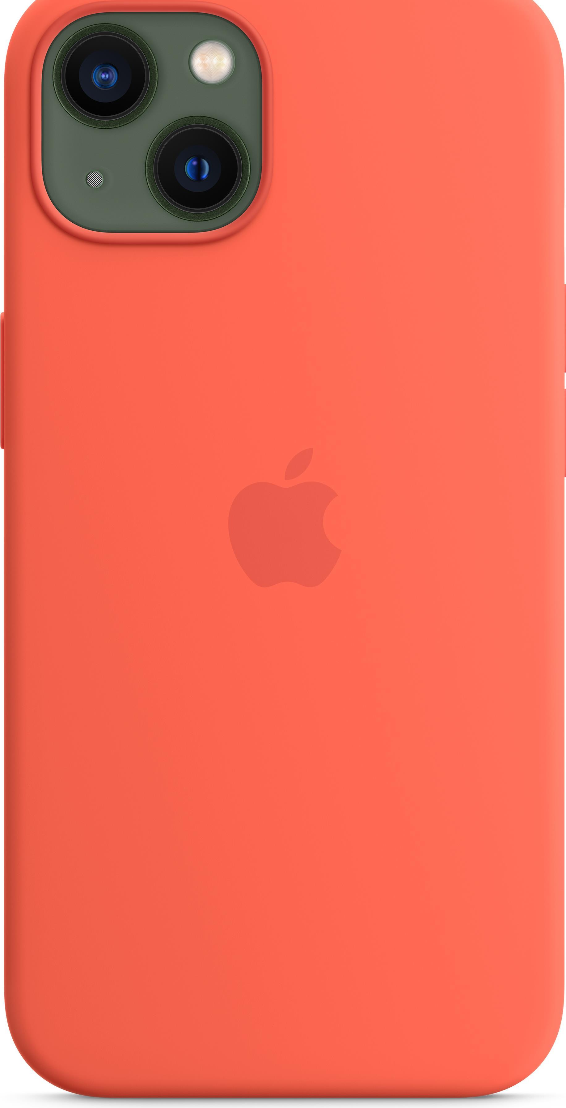 Купить Apple - Case für Mobiltelefon - kompatibel mit MagSafe - Silikon - Nektarine - für iPhone 13 (MN643ZM/A) в магазине wardena.ru