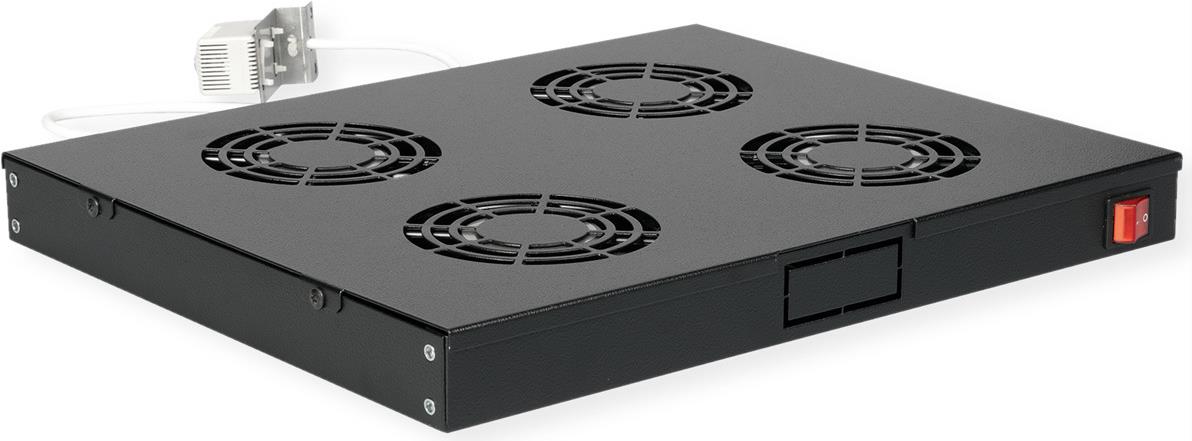 Купить ROLINE 19 Zoll Dachlüftereinheit 4 Lüfte Thermostat schwarz (26.21.0272) в магазине wardena.ru