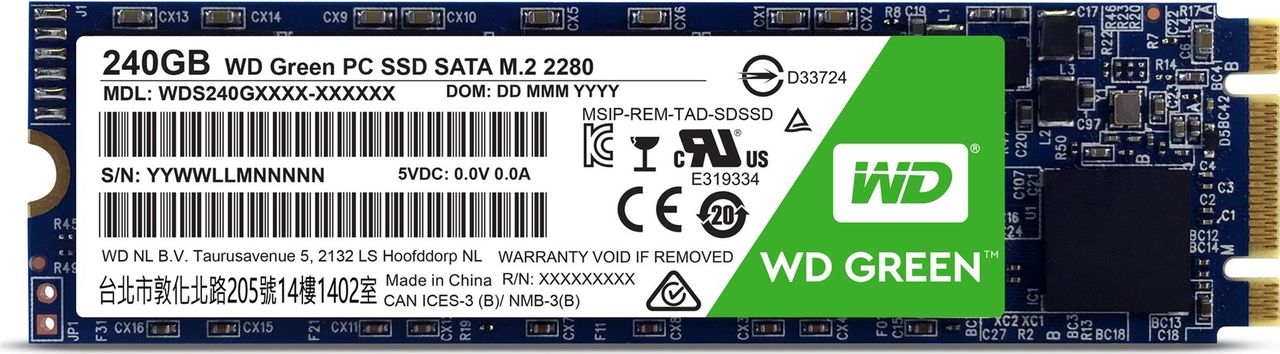 Купить WD Green PC SSD WDS240G1G0B - SSD - 240 GB - intern - M.2 2280 - SATA 6Gb/s в магазине wardena.ru