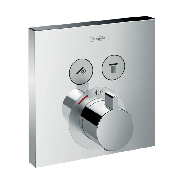 Купить Hansgrohe ShowerSelect Термостат скрытого монтажа для 2 потребителей золото 15763990 в магазине wardena.ru