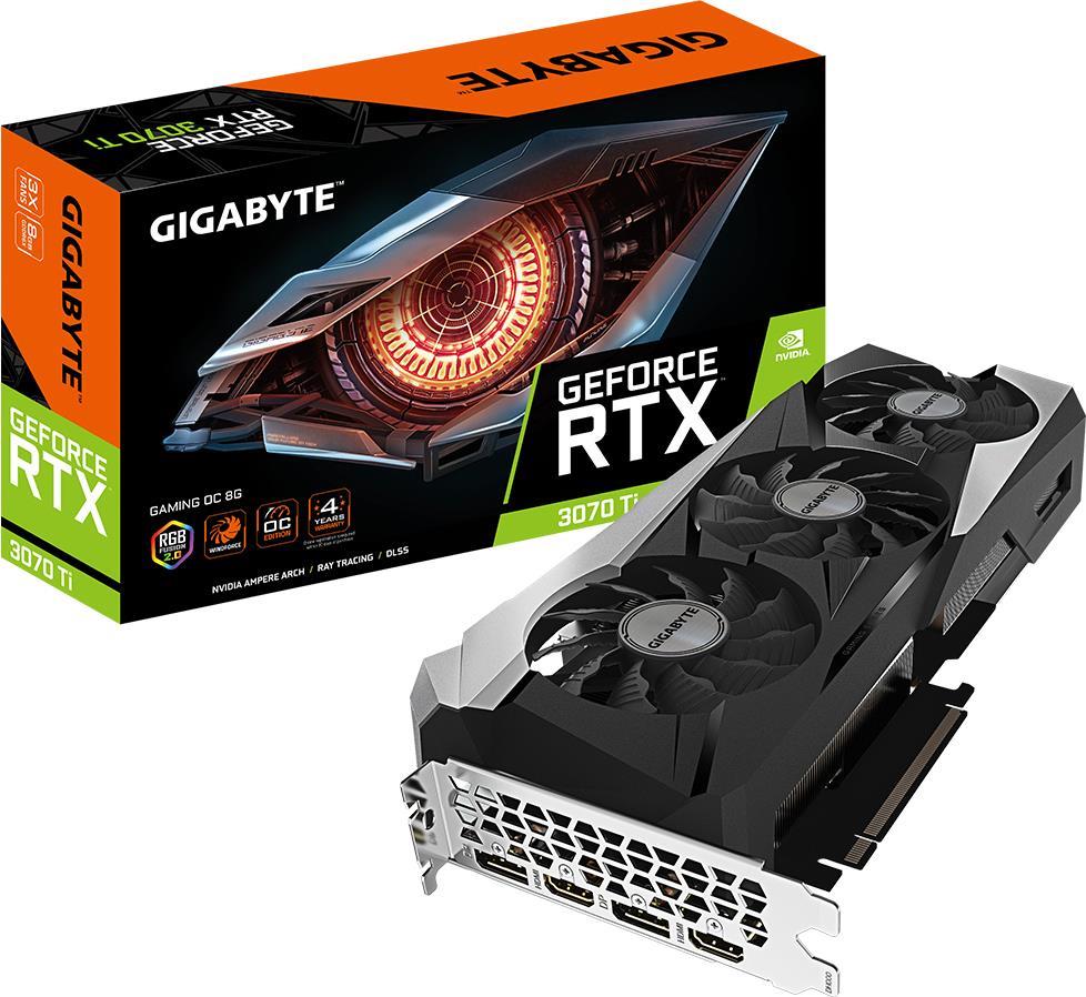Купить Gigabyte GV-N307TGAMING OC-8GD Grafikkarte NVIDIA GeForce RTX 3070 Ti 8 GB GDDR6X (GV-N307TGAMING OC-8GD) в магазине wardena.ru