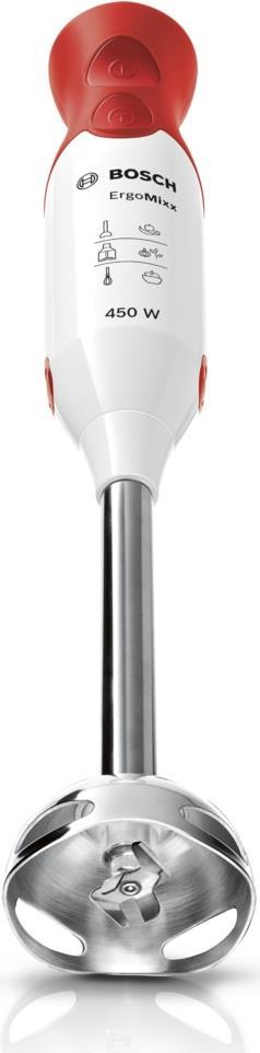 Купить Bosch ErgoMixx MSM64110 - Handmixer - 450 W - Weiß/Rot в магазине wardena.ru