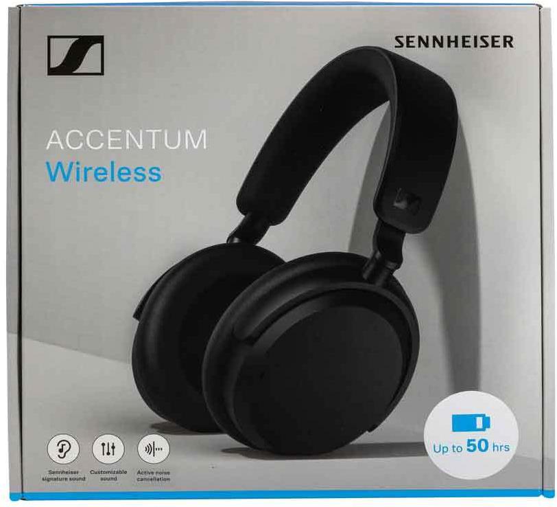 Купить Sennheiser ACCENTUM Wireless - Kopfhörer mit Mikrofon - ohrumschließend - Bluetooth - kabellos - aktive Rauschunterdrückung - Schwarz (700174) в магазине wardena.ru