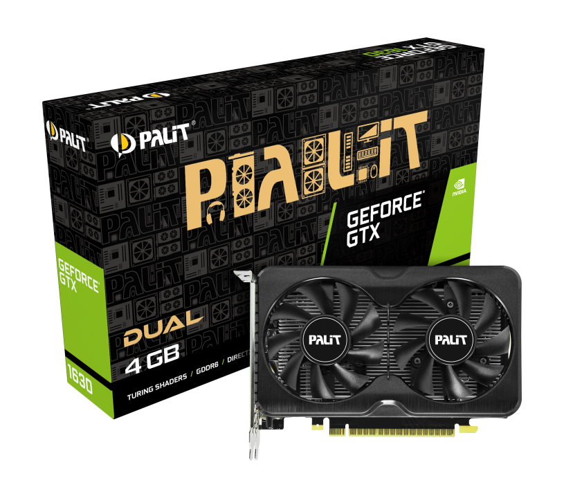 Купить Palit GeForce GTX 1630 Dual - Grafikkarten - NVIDIA GeForce GTX 1630 - 4GB GDDR6 - PCIe 3.0 x16 - HDMI, 2 x DisplayPort (NE6163001BG6-1175D) в магазине wardena.ru