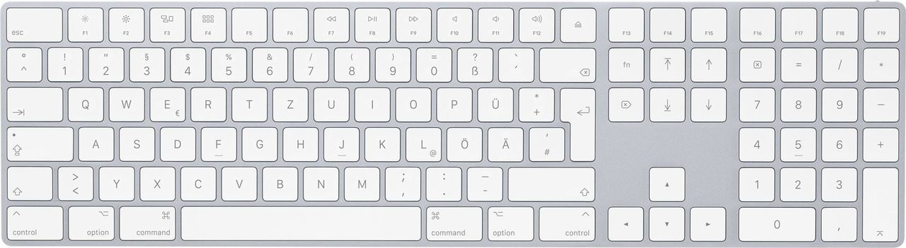 Купить Apple Magic Keyboard with Numeric Keypad - Tastatur - Bluetooth - Deutsch - für Mac Pro (Mitte 2017) (MQ052D/A) в магазине wardena.ru
