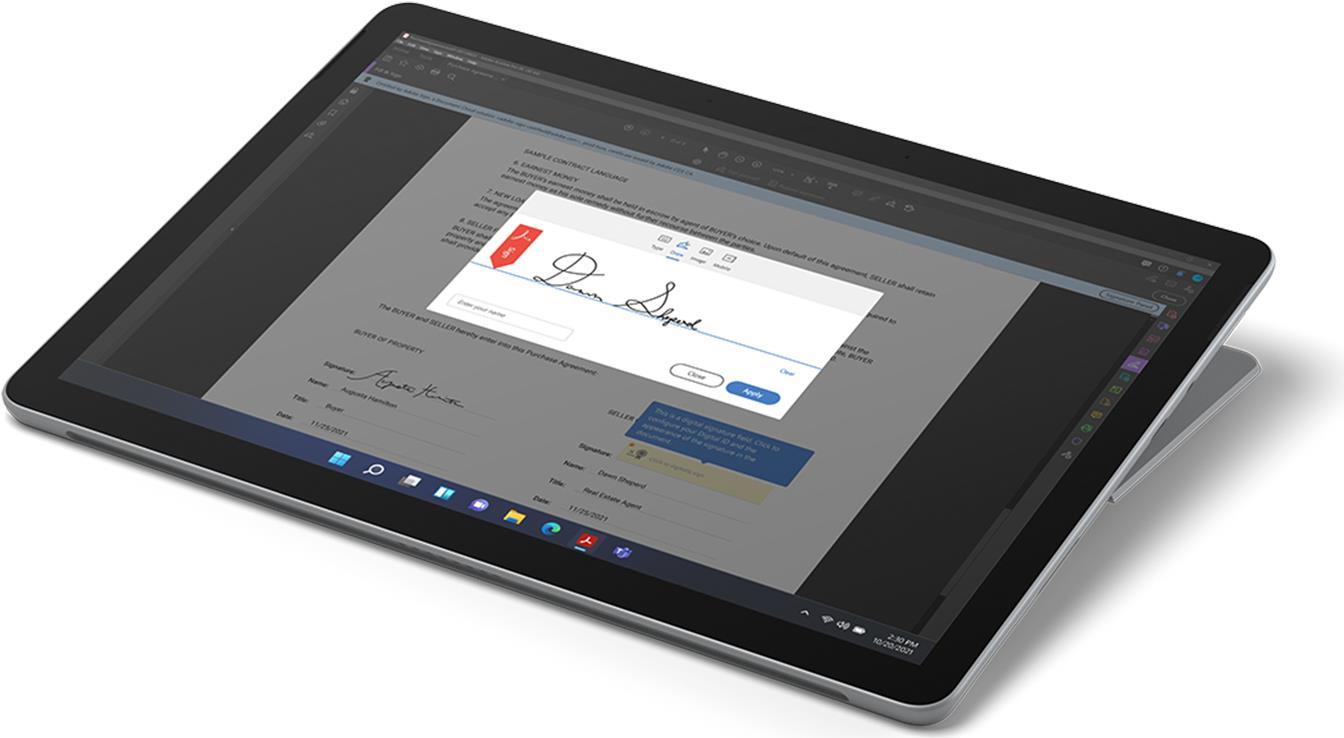 Купить Microsoft Surface Go 3 - Tablet - Pentium Gold 6500Y / 1.1 GHz - Win 11 Pro - UHD Graphics 615 - 8 GB RAM - 128 GB SSD - 26.7 cm (10.5") Touchscreen 1920 x 1280 - NFC, Wi-Fi 6 - Platin - für Bildungseinrichtungen, kommer (8VB-00003) в магазине wardena.ru