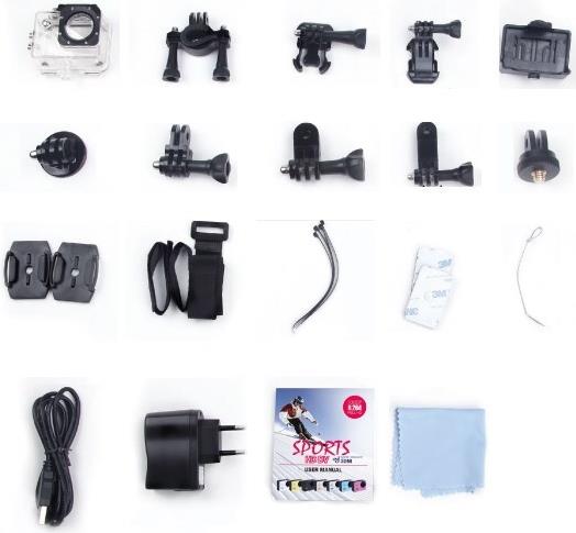 Купить SJCAM SJ4000 WIFI Actionsport-Kamera 12 MP Full HD CMOS 25,4 / 3 mm (1 / 3") WLAN 58 g (6970080834267) в магазине wardena.ru