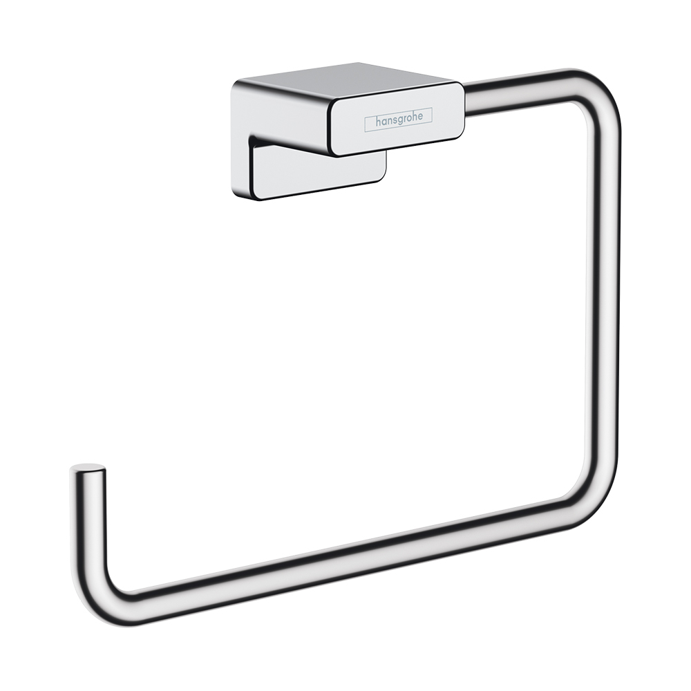 Купить Hansgrohe AddStoris Кольцевой полотенцедержатель хром-черный матовый 41754340 в магазине wardena.ru