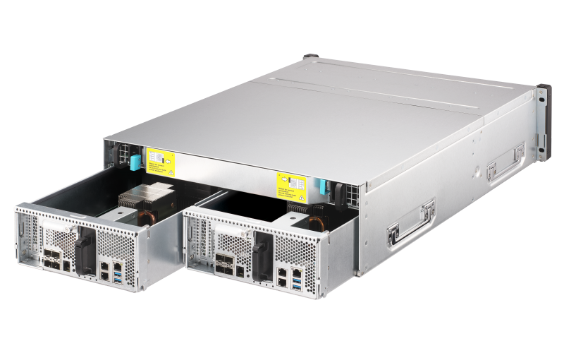 Купить QNAP ES1686DC - NAS-Server - 16 Schächte - Rack - einbaufähig - SAS 12Gb/s - RAID 0, 1, 5, 6, 10, JBOD, 5 Hot Spare, 6 Hot Spare, 10-Hot-Spare, 1 Hot-Spare - RAM 64 GB - Gigabit Ethernet / 10 Gigabit Ethernet - iSCSI - 3 (ES1686DC-2123IT-64G) в магазине wardena.ru
