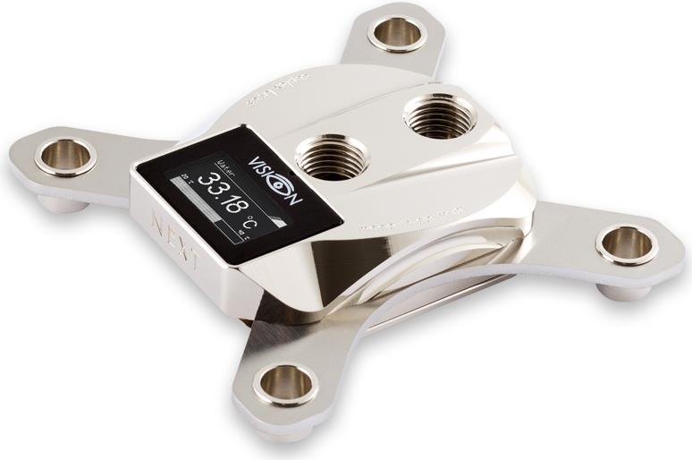 Купить Aqua Computer Cuplex kryos NEXT with VISION - Flüssigkühlsystem für CPU im Waterblock-Design - (für: LGA1156, LGA1155, LGA1150, LGA1151) - vernickeltes Messing auf Kupferbasis - Glänzendes Metall (21633) в магазине wardena.ru