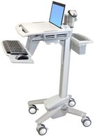 Купить Ergotron StyleView EMR Laptop Cart - Wagen für Notebook/Tastatur/Maus/Barcode-Scanner - Kunststoff, Aluminium, verzinker Stahl - Grau, weiß, Polished Aluminum - Bildschirmgröße: bis zu 43,9 cm (bis zu 43,90cm (17.3")) (S (SV41-6100-0) в магазине wardena.ru