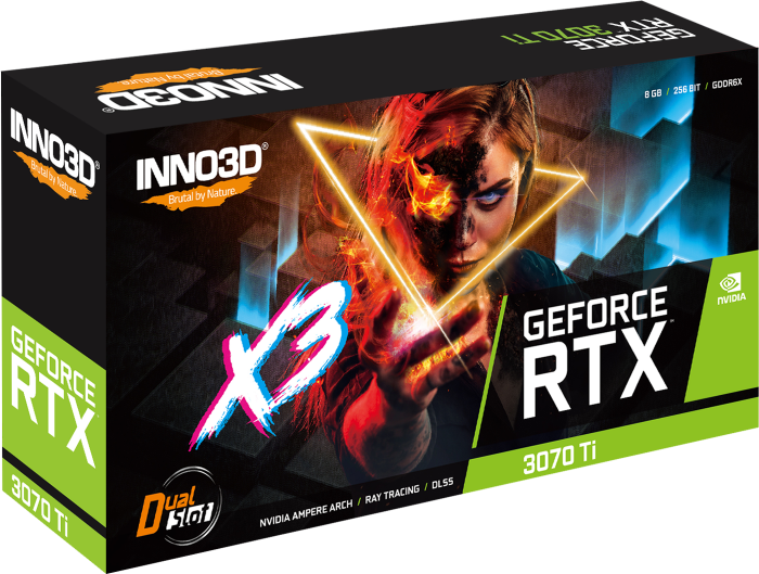 Купить Inno3D GeForce RTX 3070 Ti X3 - Grafikkarten - GF RTX 3070 Ti - 8 GB GDDR6X - PCIe 4.0 x16 - HDMI, 3 x DisplayPort (N307T3-086X-1820VA45) в магазине wardena.ru