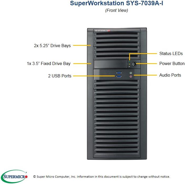 Купить Supermicro SuperWorkstation 7039A-I - MDT - 3U - RAM 0 GB - kein HDD - AST2500 - GigE - kein Betriebssystem - Monitor: keiner (SYS-7039A-I) в магазине wardena.ru