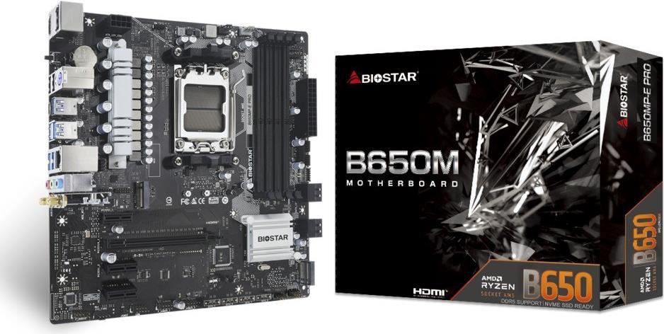 Купить MB Biostar B650MP-E PRO (B650,AM5,mATX,AMD) (B650MP-E PRO) в магазине wardena.ru