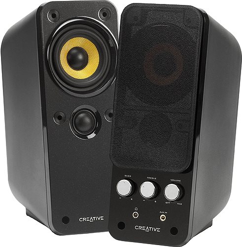 Купить Creative GigaWorks T20 Series II - Multimedia-Lautsprecher für PC - 28 Watt (Gesamt) - zweiweg - Gloss Black (51MF1610AA000) в магазине wardena.ru