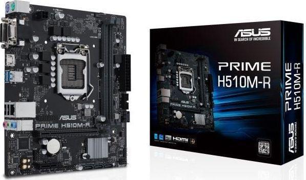Купить ASUS PRIME H510M-R - Motherboard - micro ATX - LGA1200-Sockel - H510 Chipsatz - USB 3.2 Gen 1 - Gigabit LAN - Onboard-Grafik (CPU erforderlich) - HD Audio (8-Kanal) (90MB18C0-M0ECY0) в магазине wardena.ru