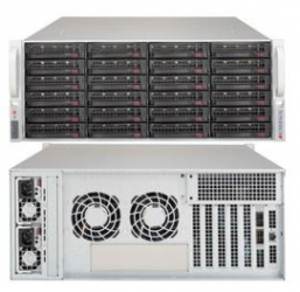 Купить Chassis Supermicro CSE-846BE1C-R609JBOD 4U 650W Redundant Hot-Swap 24xHDD SATA/SAS в магазине wardena.ru