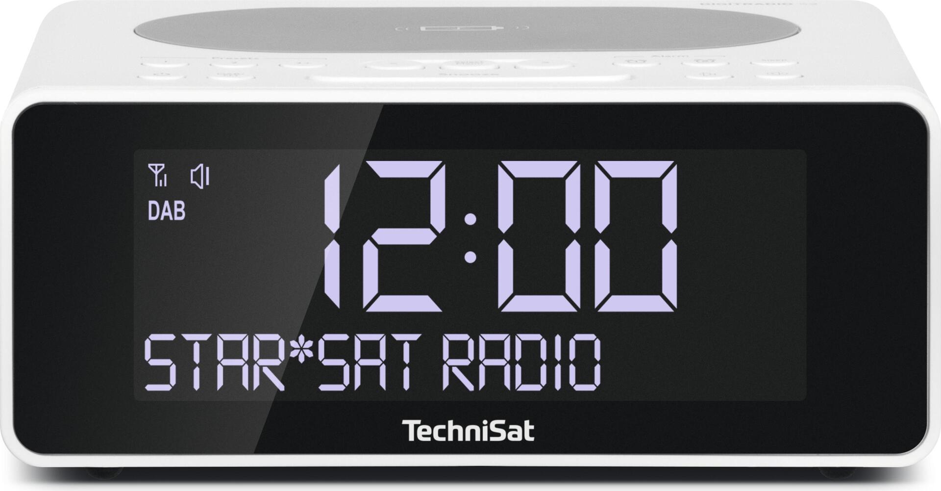 Купить TechniSat DigitRadio 52 - Radiouhr - weiß (0001/3914) в магазине wardena.ru