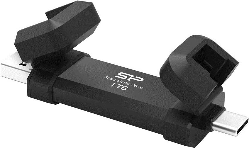 Купить Silicon Power DS72 - 1 TB - USB Type-A / USB Type-C - 3.2 Gen 2 (3.1 Gen 2) - 1050 MB/s - Schwarz (SP001TBUC3S72V1K) в магазине wardena.ru