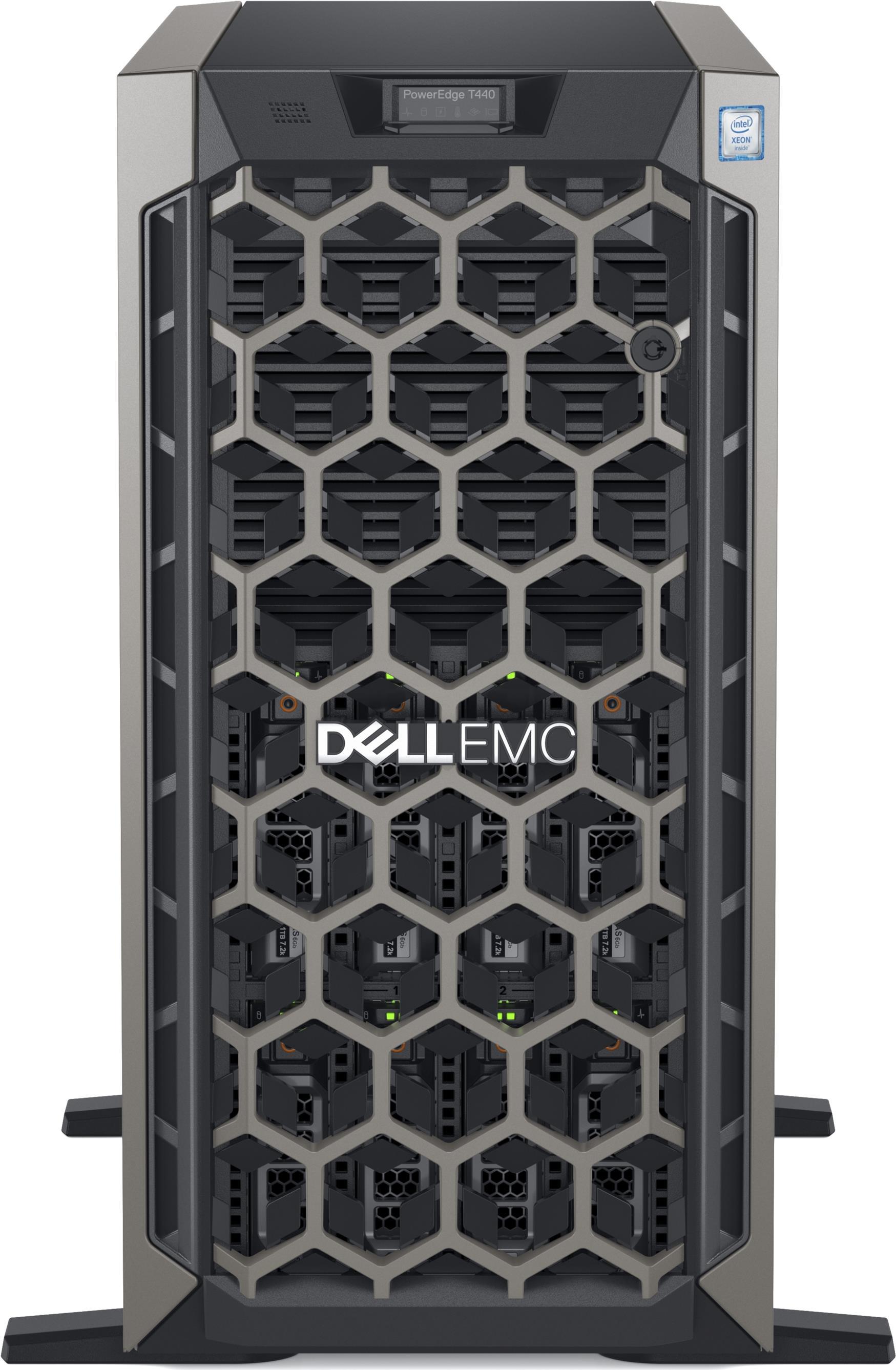 Купить DELL PowerEdge T440 Server 600 GB Tower (5U) Intel® Xeon Silver 2,1 GHz 16 GB DDR4-SDRAM 495 W (PET4401B) в магазине wardena.ru