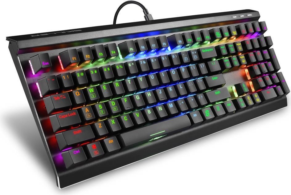 Купить Sharkoon SKILLER SGK60 Tastatur USB QWERTY US Englisch Schwarz (4044951030095) в магазине wardena.ru