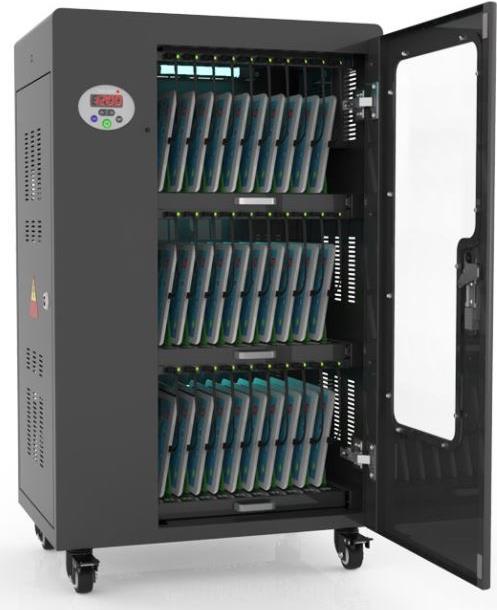 Купить Good Connections - Wagen (sync, charge and UV clean) - für 30 Tablets - verriegelbar - Aluminium, Stahl, Acryl - Schwarz - Ausgang: 5 V (PCT01-B30S) в магазине wardena.ru