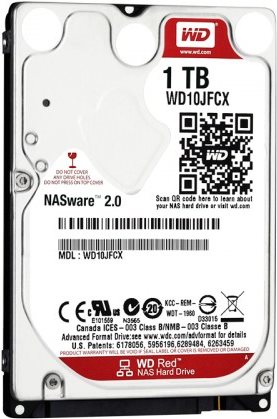 Купить Western Digital WD Red 1TB, 6,40cm (2.5"), SATA 6Gb/s (WD10JFCX) в магазине wardena.ru