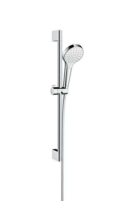 Купить Hansgrohe Croma Select S Душевой набор 1jet 650 мм хром-белый матовый 26564400 в магазине wardena.ru