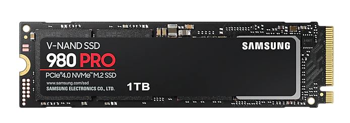 Купить Samsung 980 PRO NVMe™ M.2 SSD - 1 TB verschlüsselt intern - M.2 2280 - Puffer: 512 MB - 256-Bit-AES - TCG Opal Encryption (MZ-V8P1T0BW) в магазине wardena.ru