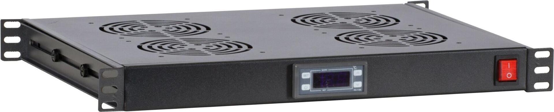 Купить DS-IT 19” Lüftereinheit - mit 4 Ventilatoren Inkl. Thermostat (DS-FT1U4TM) в магазине wardena.ru