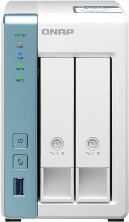 Купить QNAP TS-231P3 - NAS-Server - 2 Schächte - 4 TB - SATA 6Gb/s - HDD 2 TB x 2 - RAID 0, 1, JBOD - RAM 2 GB - 2.5 Gigabit Ethernet - iSCSI Support (TS-231P3-2G/4TBVN) в магазине wardena.ru