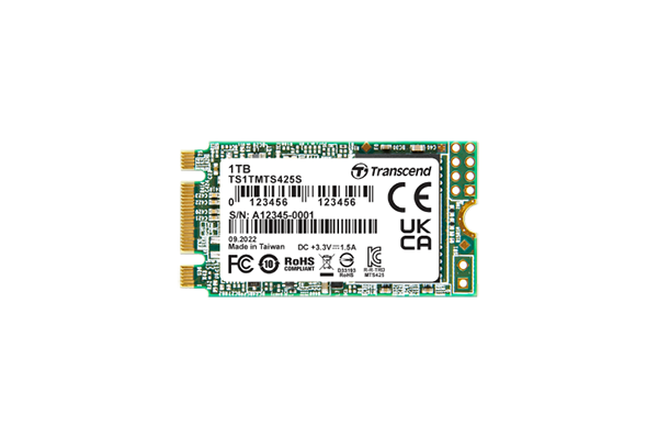 Купить Transcend MTS425S - SSD - 1 TB - intern - M.2 2242 - SATA 6Gb/s (TS1TMTS425S) в магазине wardena.ru