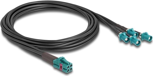 Купить DeLOCK 90141 Koaxialkabel 1 m Mini FAKRA Z 4 x FAKRA Z Schwarz - Blau (90141) в магазине wardena.ru