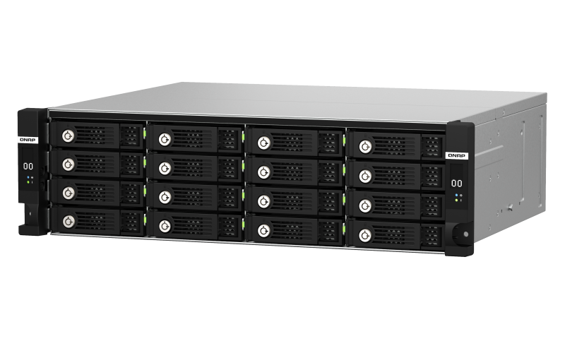 Купить QNAP TL-R1620Sdc - Festplatten-Array - 16 Schächte (SATA-600 / SAS-3) - SAS 12Gb/s (extern) - Rack - einbaufähig - 3U (TL-R1620SDC) в магазине wardena.ru