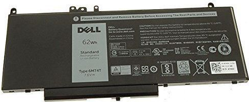 Купить Dell - Laptop-Batterie - 1 x Lithium-Ionen 6 Zellen 62 Wh - für Latitude E5470, E5570 (6MT4T) в магазине wardena.ru