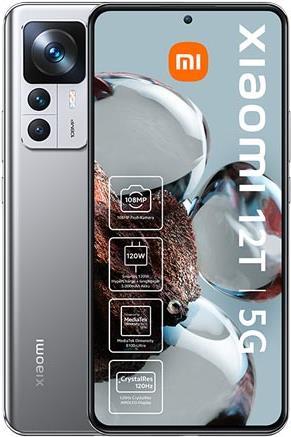 Купить Xiaomi 12T 16,9 cm (6.67" ) Dual-SIM Android 12 5G USB Typ-C 8 GB 128 GB 5000 mAh Silber (MZB0CB4EU) в магазине wardena.ru