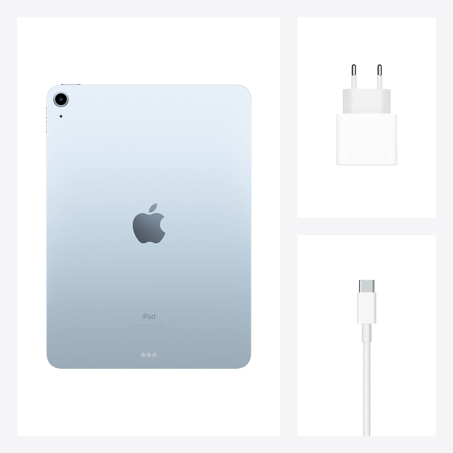 Купить Apple 10.9"  iPad Air Wi-Fi - 4. Generation - Tablet - 64GB - 27,7 cm (10.9") IPS (2360 x 1640) - himmelblau (MYFQ2FD/A) в магазине wardena.ru