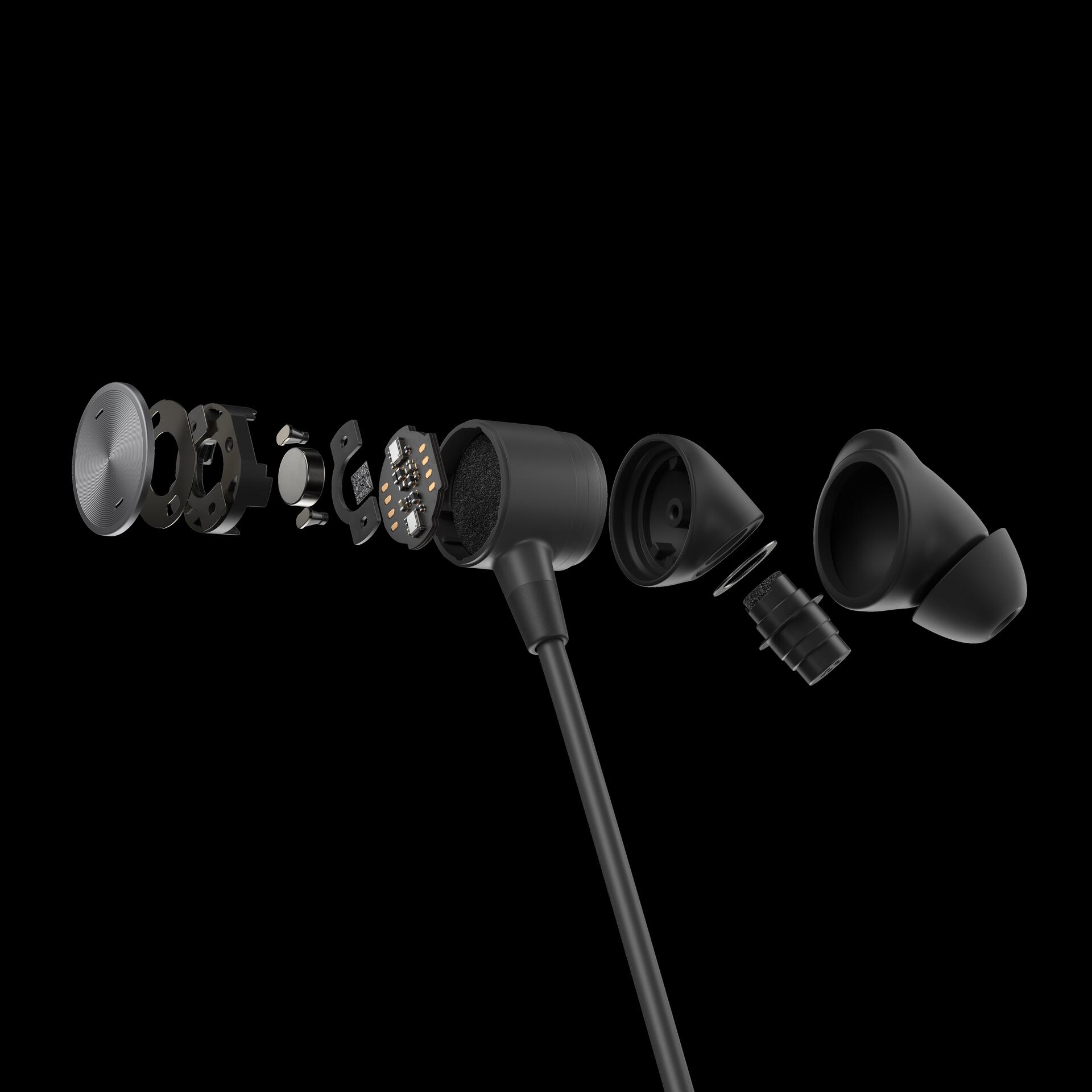 Купить Logitech Zone Wired Earbuds - Headset - im Ohr - kabelgebunden - 3,5 mm Stecker - Geräuschisolierung - Graphite - optimiert für UC (981-001013) в магазине wardena.ru