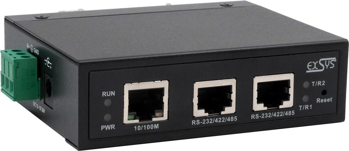 Купить EXSYS GmbH Serial Device Server 2x RS232/422/485, mit Netzadapter (EX-61002) в магазине wardena.ru