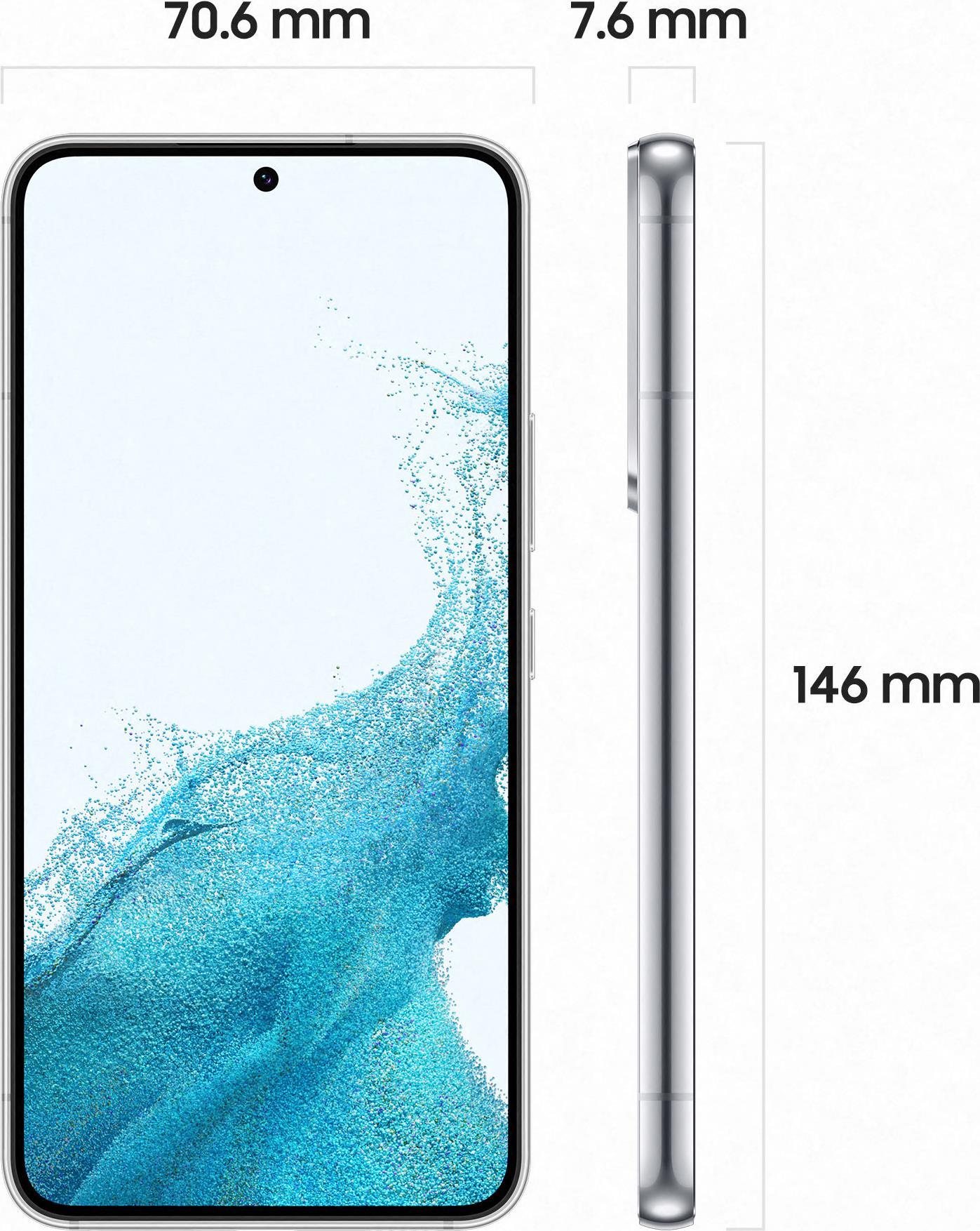 Купить Samsung Galaxy S22 - 5G Smartphone - Dual-SIM - RAM 8 GB / 256 GB - OLED-Display - 6.1" - 2340 x 1080 Pixel (120 Hz) - Triple-Kamera 50 MP, 12 MP, 10 MP - front camera 10 MP - Phantom White (SM-S901BZWGEUB) в магазине wardena.ru