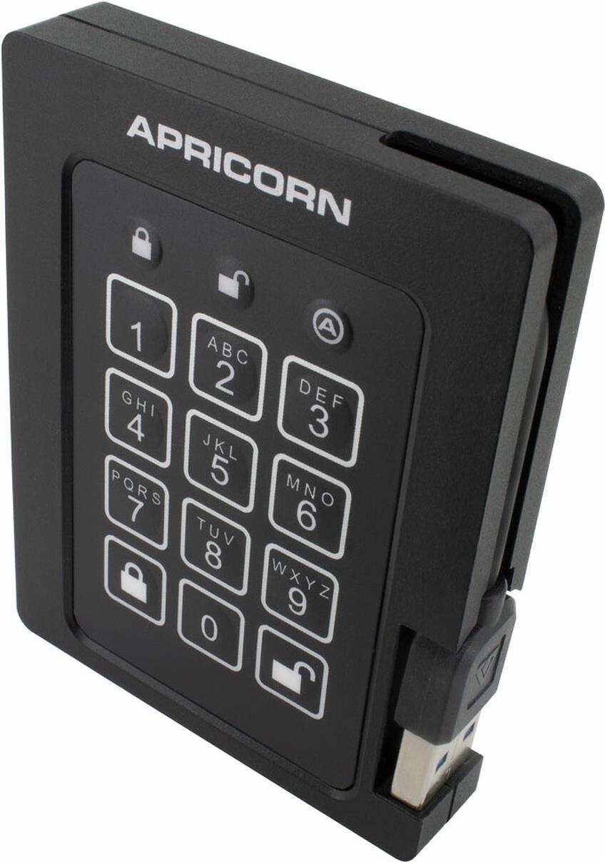 Купить Apricorn Aegis Padlock SSD - SSD - verschlüsselt - 4TB - extern (Stationär) - USB 3,2 Gen 1 - Puffer: 8MB - FIPS 140-2 Level 2, 256-bit AES-XTS - TAA-konform (ASSD-3PL256-4TBF) в магазине wardena.ru