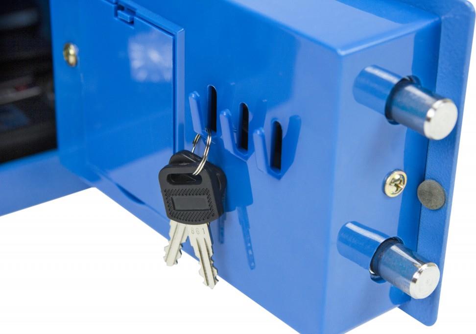 Купить phoenix Einbruchschutz-Tresor COMPACT, blau für Wertgegenstände und Bargeld, empfohlen für 1.500 EUR - 1 Stück (SS0721EB) в магазине wardena.ru