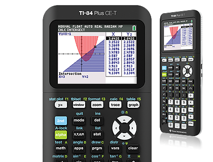 Купить Texas Instruments TI-84 Plus CE-T - Grafiktaschenrechner - USB - 10 Stellen + 2 Exponenten - Batterie (TI-84 PLUS CE-T) в магазине wardena.ru