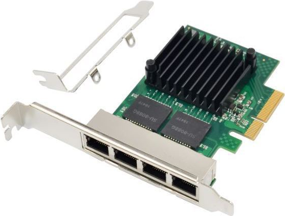 Купить MicroConnect 4 port RJ45 network card, PCIe (FRU03T8760) в магазине wardena.ru