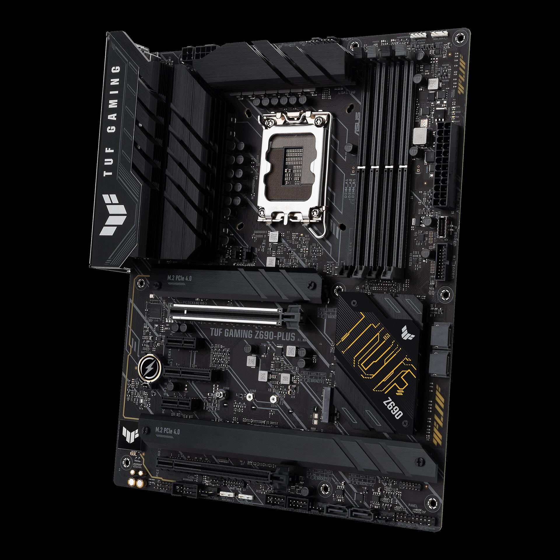 Купить ASUS TUF GAMING Z690-PLUS - Motherboard - ATX - LGA1700-Sockel - Z690 Chipsatz - USB-C Gen2, USB-C Gen1, USB 3,2 Gen 1, USB 3,2 Gen 2, USB-C Gen 2x2 - 2,5 Gigabit LAN - Onboard-Grafik (CPU erforderlich) - HD Audio (8-Kan (90MB1AV0-M0EAY0) в магазине wardena.ru