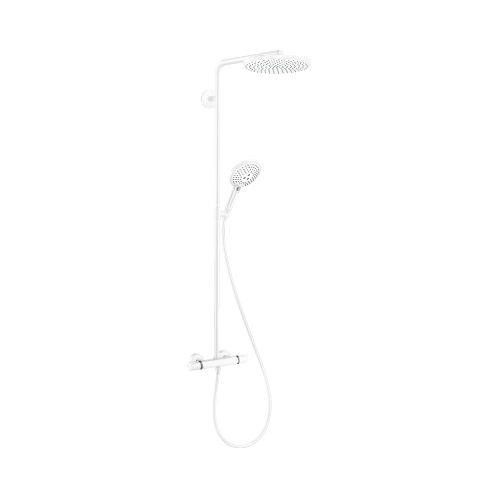 Купить Hansgrohe Raindance Select S Showerpipe 240 1jet PowderRain Душевая система с термостатом бронза 27633140 в магазине wardena.ru